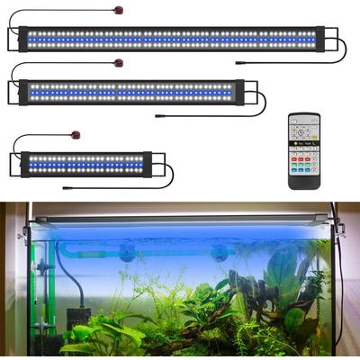 45w led Aquarium Lampe Tank Leuchte Dimmbar Beleuchtung mit Fernbedienung,120-150CM - Swanew