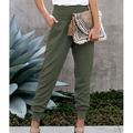 Damen Hosen Hose Jogginghose Modisch Knöchellänge Glatt Seitentaschen Atmungsaktivität Komfortabel Mikro-elastisch Casual Schwarz Rosa Marinenblau Grün Frühling Sommer Regular Fit