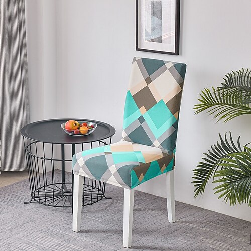 Stuhlhusse für Esszimmerstühle, elastischer Sitzbezug, Stuhlhusse mit hoher Rückenlehne, Stretch-Stuhlhussen für Hochzeiten, Hotels, Bankette, Esszimmer, Büro, schmutzabweisend, abnehmbar Image