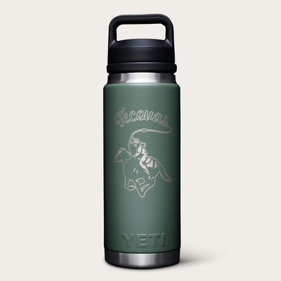 Tecovas YETI 26 oz Water Bottle, Camp Green, Metal