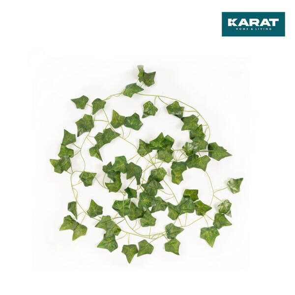 KARAT Kunstpflanze "Efeu-Grilande"- zur Dekoration / 12er Pack inkl. Kabelbinder / Länge 215 cm Image