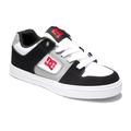 Sneaker DC SHOES "Pure", Kinder, Gr. 13(30,5), schwarz-weiß (weiß, schwarz, rot), Obermaterial: Leder / Futter: Textil / Außensohle: Gummi, Schuhe