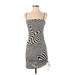 Divided by H&M Casual Dress - Mini Square Sleeveless: Black Graphic Dresses - Women's Size Small