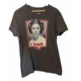 Disney Shirts | Disney Star Wars Princess Leia "I Love You" T-Shirt Unisex Size Large Gray | Color: Gray | Size: L