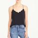 J. Crew Tops | J By J.Crew Black Scalloped Cami Top Size 2 | Color: Black | Size: 2