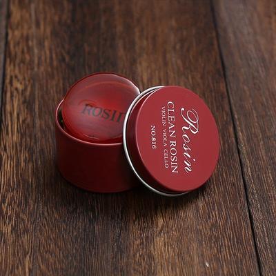 TEMU [ ] Premium Handmade Rosin For Violin, Viola & - Formula, Strong , Fit, 80g, In -brown With Metal Case, Violin Accessories