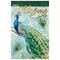 TEMU 1pc, Peacock Welcome Garden Flag Spring Summer Yard Home Decorations Art Gift Peacock Double Sided Print Flag Waterproof Burlap House Flag Lawn Banner 12*18inch