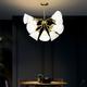 Suspension LED blanc chaud 60/70cm 9/12 lumières formes géométriques cuivre style floral salle à manger moderne cafés 110-240v