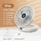 ventilateur de bureau pliable rechargeable 1200 mah ventilateur mural climatiseur portable petit ventilateur de table pliant pour bureau maison extérieur 90 réglable avec crochet sans rail réglage à 3