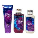 Bath & Body Works Dark Kiss Trio Gift Set - Body Cream - Shower Gel and Body Lotion - Full Size