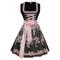 Karneval Oktoberfestbier Kostüm Kleid Outfits Dirndl Bayerisch Dienstmädchen Deutsch München Wiesn Damen Stoff im traditionellen Stil