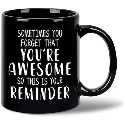 Lustige Geschenke zum Vatertag für Papa, Ehemann, ihn, von Tochter, Sohn, Kindern, Ehefrau – 312 ml Keramik-Kaffeetasse – kleine Geschenke für Weihnachten, Geburtstage, Jahrestage, Scherzgeschenke für Image