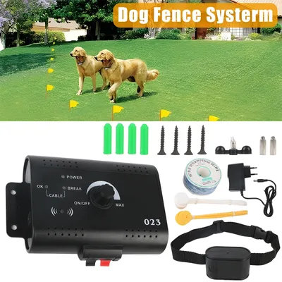 Electronic Pet Fence System Containment Dog Training Collar Pet Accessories Electric Dog Fence Sound