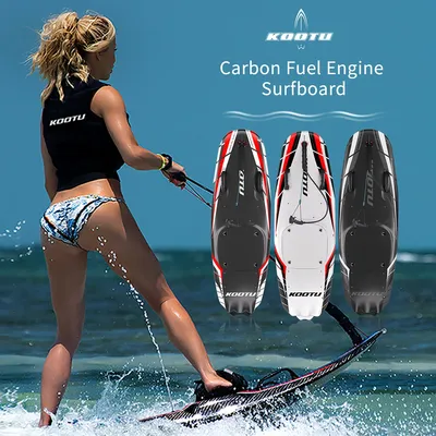 KOOTU Fuel-Powered Surfboards Summer Jet Surfboards Lightweight Carbon Fiber Surfboards with 109cc Engine Electric Surfboards