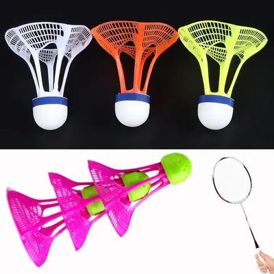 Durable 3PCS Windproof Badminton Shuttlecock Ball Wind Resistance Training Accessoires Outdoor Sport