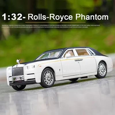 1:32 Rolls-Royce Phantom Car Model Alloy Diecast Toy Vehicles 6 Doors Can Be Opened Pull Back