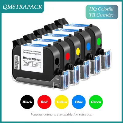 Prime TIJ Cartridge 12.7mm Inkjet Printer Cartridge Original Fast Drying Black Red Yellow Blue Green