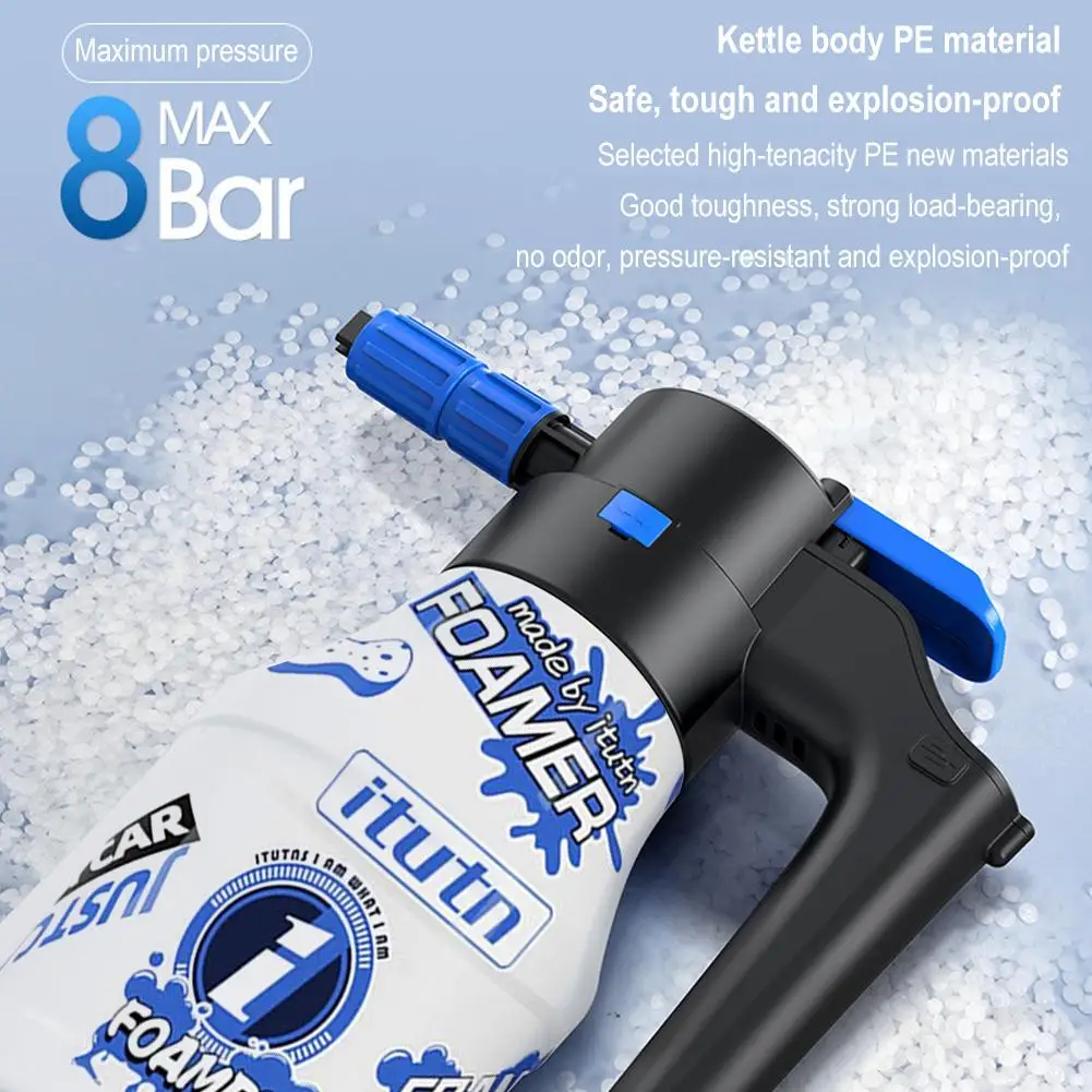 1,5 l Elektro schaums prüh gerät Multi-Handpumpen-Schaums prüh gerät 2600mAh Lithium-Batterie-Schaum lanze 1h Ausdauer Auto wasch handtuch Schaum wäsche Image