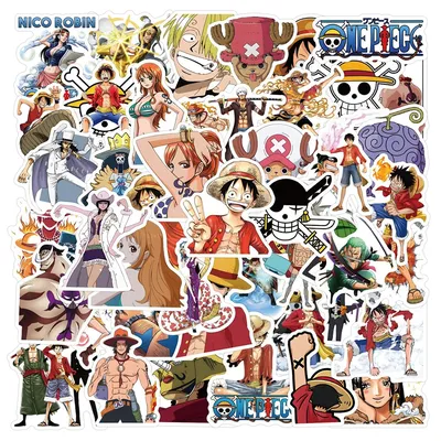 10/30/50 Stück klassische Japan Anime ONE PIECE Aufkleber Luffy Nami Zoro Cartoon Aufkleber Telefon Image