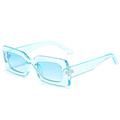 Vintage Rectangle Colorful Sunglasses Women Fashion Gradient Eyewear Shades UV400 Men Square Jelly Blue Purple Sun Glasses
