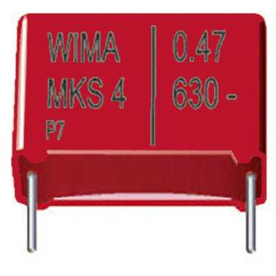 Wima MKS 4 0,22uF 5% 63V RM7,5 1 St. MKS-Folienkondensator radial bedrahtet 0.22 µF 63 V/DC 5 % 7.5