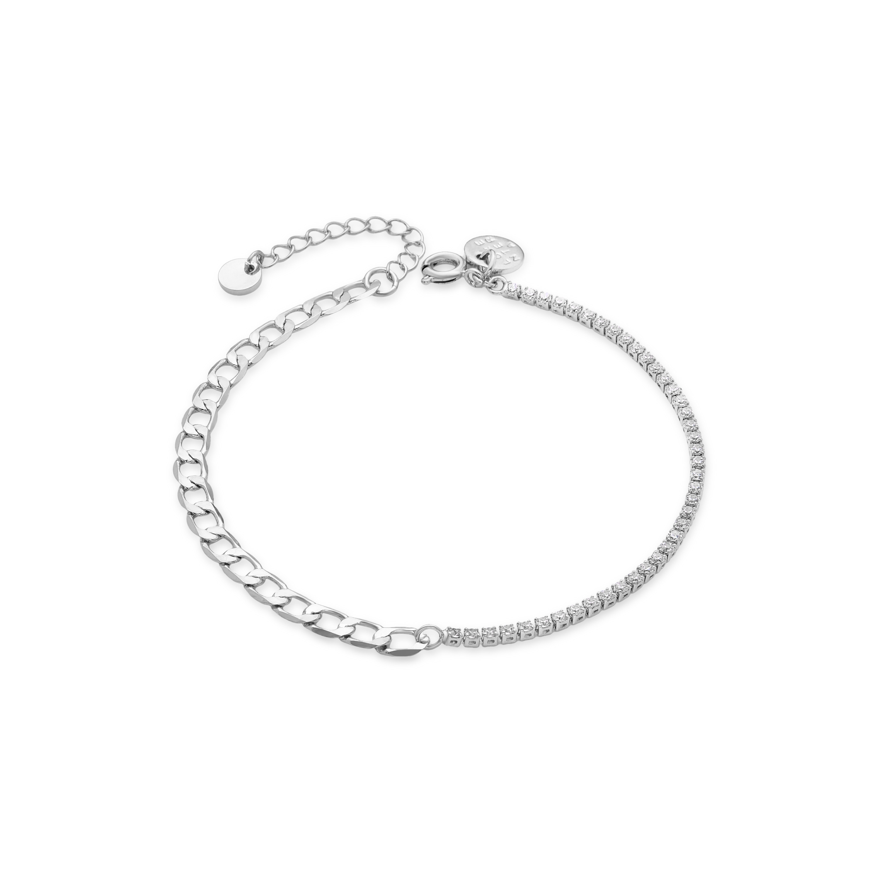 Luxenter Nirik-Armband, aus glänzendem Zirkonia, rhodiumbeschichtet Image