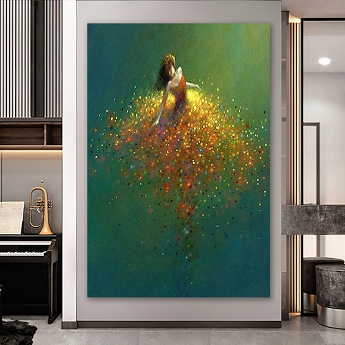 Ölgemälde handgemachte handgemalte Wandkunst Fee Fantasie Frau Heimtextilien Dekor gerollte Leinwand kein Rahmen ungedehnt Image