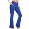 Damen Yogahose Seitentaschen Weites Bein Hohe Taille Yoga Fitness Fitnesstraining Unterteile Dunkelgrau Schwarz Weiß Spandex Herbst Sport Sportkleidung Dehnbar