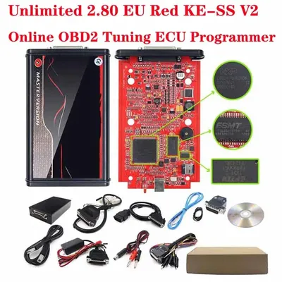 Ecu Chip Tuning For KESS V5.017 Online V2 v2.80 Car Accessor Red Pcb Programming Tool Power Upgrade