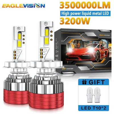 EAGLEVISION LED Lighthouse Vehicle 3200W High Power Projector Headlight Canbus 12v 24v HB3 HB4 9012 H1 H4 H7 H11 H13