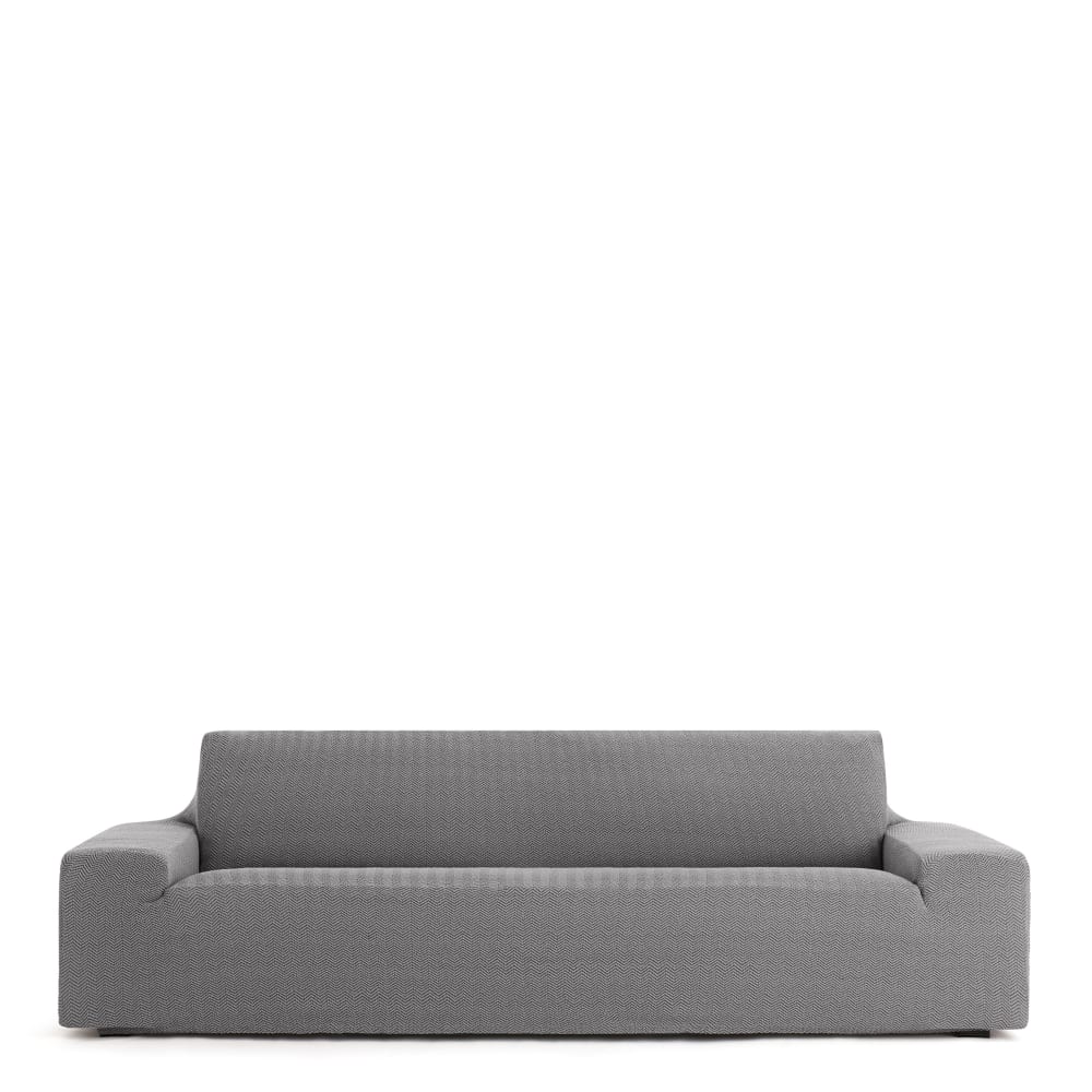 Housse de canapé 5 places extensible gris 250 * 330 cm