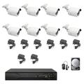 Kit videosorveglianza ahd 8 telecamere ahd infrarossi 5 mpx ip hd 1 tb