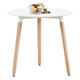 H.j Wedoo - Ronde Table de Salle à Manger scandinave Moderne Style rétro Blanche