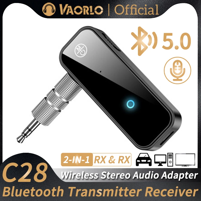 2 IN 1 Bluetooth Audio Receiver Sender 3,5mm AUX Jack Dongle Stereo Musik Wireless Adapter Tragbare Mini Für TV PC Car Kit Image