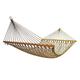 Portable Cotton Mesh Wooden Hammock Swing Chair for Yard, Bedroom, Porch,Thick Canvas Anti-Roll Hammocks for Backpacking Beach (Size : Large)