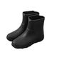 CreoQIJI Breathable Shoes Men's Trainers 2024 Men's Fashion Temperament England Rain Boots Mid Calf Boots Non-Slip Water Shoes La Men's Shoes 44, black, 7 UK