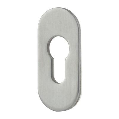 Hermat - Kleberosette Edelstahl 60 Schildstärke 3 mm pz oval Image