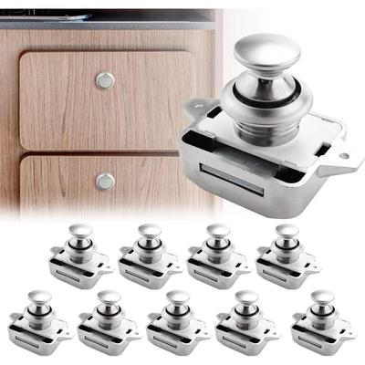 Petites Ecrevisses - 10 Stück Push Button Catch Door Lock Verriegelung für Wohnmobil Schrank Image