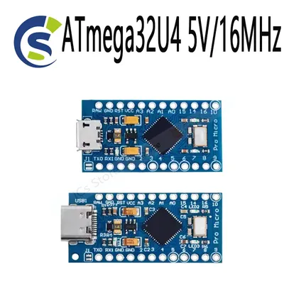 New Pro Micro for arduino Module with 2 row pin header For Leonardo in stock . best quality