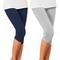 Damen Capri Leggings Gerafft Bauchkontrolle Po-Lifting Yoga Fitness Fitnesstraining Capri Leggings Unterteile 1 # 2 # 3 # Baumwolle Sport Sportkleidung Dehnbar