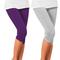 Damen Capri Leggings Gerafft Bauchkontrolle Po-Lifting Yoga Fitness Fitnesstraining Capri Leggings Unterteile 1 # 2 # 3 # Baumwolle Sport Sportkleidung Dehnbar
