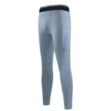 XASZHN Mans Pants Elastic Waist s Sports Tight Basketball And Football Training Leggings Running Fitness Pants Sky Blue L