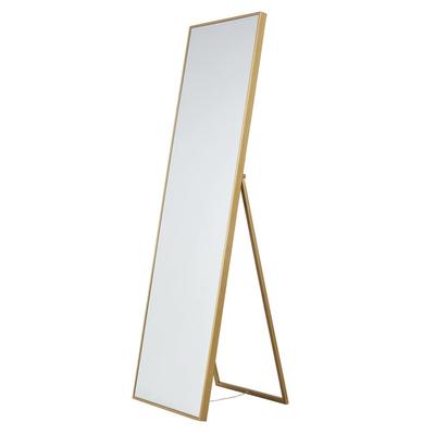Spiegel auf vergoldetem Metallfuß, 50x170cm