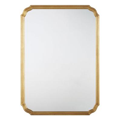 Spiegel mit goldfarbenem Zierrahmen, 80x110cm