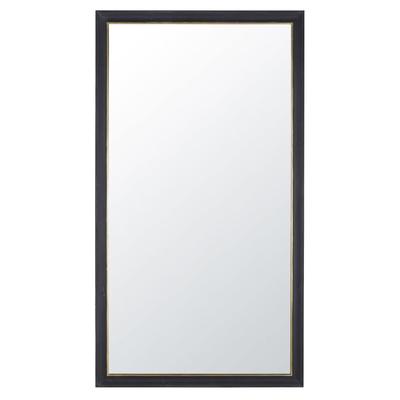 Spiegel, schwarz und goldfarben, 118x212cm
