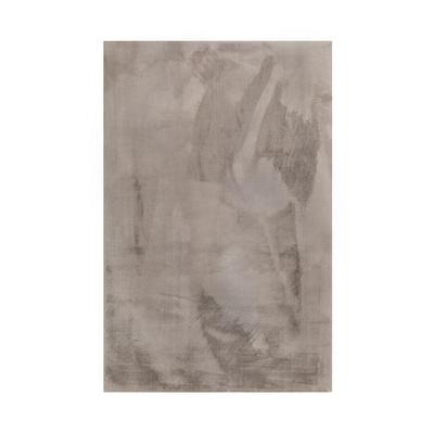 Teppich mit weicher, getufteter Kaninchenfell-Optik, grau 200x200