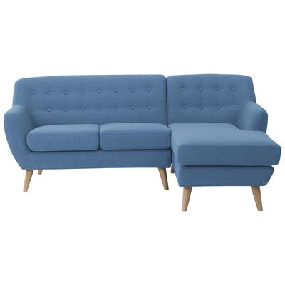 3-Sitzer Sofa 3 personen polyester blau