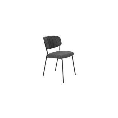 Stuhl aus Stoff, grau