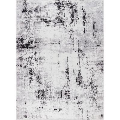 Abstrakt Moderner Teppich Weiß/Grau 200x275
