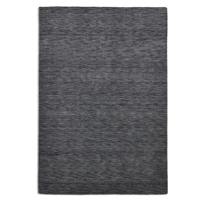 Handgewebter Teppich aus reiner Schurwolle - Dunkelgrau - 190x250 cm